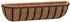 vidaXL Wand-Pflanzkörbe Kokoseinlage 61 x 19 x 16 cm Stahl schwarz 2 Stk. (319354)