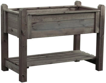 Promadino Blumenkasten Kr&auml;uterbeet gro&szlig; BxTxH: 114x60x84,5 cm braun