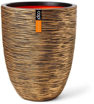 Capi Elegant Niedrig Rib Ø46x58cm Gold-Schwarz
