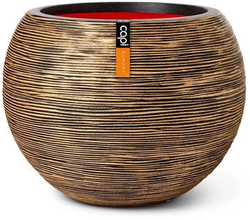 Capi Kugel Rib Ø62x48cm Gold-Schwarz