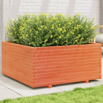 vidaXL Pflanzk&uuml;bel 100 x 100 x 49,5 cm Massivholz Kiefer wachsbraun (3282541)