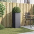 vidaXL Pflanzkübel 32 x 27,5 x 75 cm kaltgewalzter Stahl anthrazit (841573)
