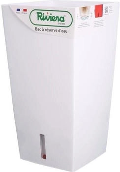 RiViERA Eva New square flower pot 28 x 28 x 52 cm White