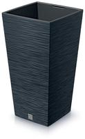 PROSPERPLAST Blumentopf FURU SQUARE (Anthrazit, 265x265x500) grau