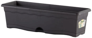 Plastiken Rectangular Planter 60 x 20 cm with Tray Anthracite