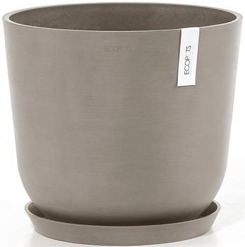 Ecopots Blumentopf Oslo Kunststoff Ø 32,9 cm 35 x 35 x 30,5 cm braun