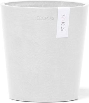 Ecopots Blumenvase Morinda Kunststoff Ø 12,8 cm 14 x 14 x 15 cm weiß