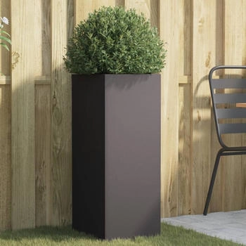 vidaXL Pflanzk&uuml;bel 32 x 27,5 x 75 cm kaltgewalzter Stahl schwarz (841571)