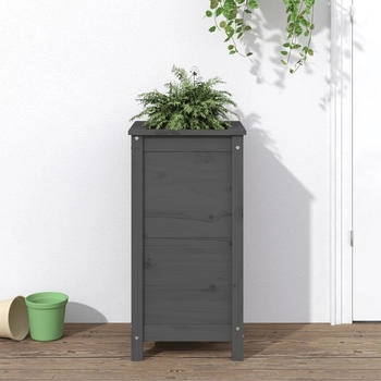 vidaXL Pflanzk&uuml;bel 40 x 40 x 78 cm Massivholz Kiefer grau (825277)