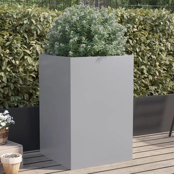 vidaXL Pflanzk&uuml;bel 52 x 48 x 75 cm verzinkter Stahl silber (841588)