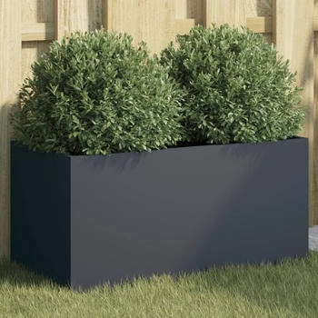 vidaXL Pflanzkübel 62 x 30 x 29 cm kaltgewalzter Stahl anthrazit (841591)