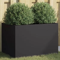 vidaXL Pflanzk&uuml;bel Schwarz 62x40x39 cm Stahl
