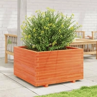 vidaXL Pflanzk&uuml;bel Wachsbraun 80x80x49,5 cm Massivholz Kiefer