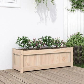 vidaXL Pflanzkübel 90 x 31 x 31 cm Massivholz Kiefer (837449)