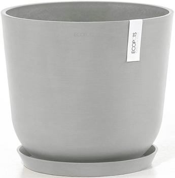 Ecopots Blumentopf Oslo Kunststoff &Oslash; 32,9 cm 35 x 35 x 30,5 cm grauwei&szlig;