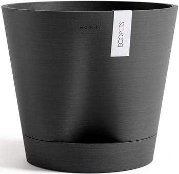 Ecopots Blumentopf Venice Kunststoff &Oslash; 27,7 cm 30 x 30 x 27,5 cm dunkelgrau