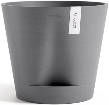 Ecopots Blumentopf Venice Kunststoff &Oslash; 37,7 cm 40,2 x 40,2 x 35,7 cm grauwei&szlig;