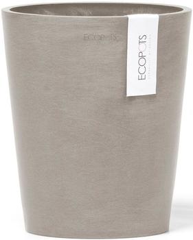 Ecopots Blumenvase Morinda Kunststoff Ø 15,5 cm 17,1 x 17,1 x 19,5 cm braun