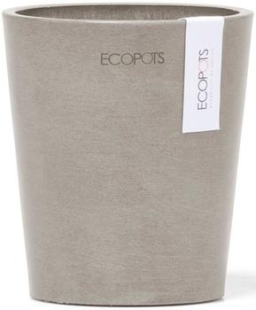 Ecopots Blumenvase Morinda Kunststoff Ø 9,8 cm 11 x 11 x 12,5 cm braun