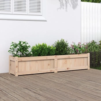 vidaXL Pflanzkübel 150 x 31 x 31 cm Massivholz Kiefer (837474)