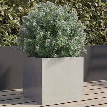 vidaXL Pflanzkübel 32 x 30 x 29 cm Edelstahl silber (841543)