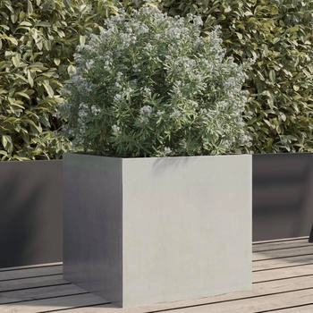 vidaXL Pflanzkübel 42 x 40 x 39 cm Edelstahl silber (841555)