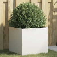 vidaXL Pflanzk&uuml;bel Wei&szlig; 42x40x39 cm Stahl