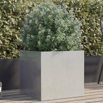 vidaXL Pflanzk&uuml;bel 49 x 47 x 46 cm Edelstahl silber (841567)
