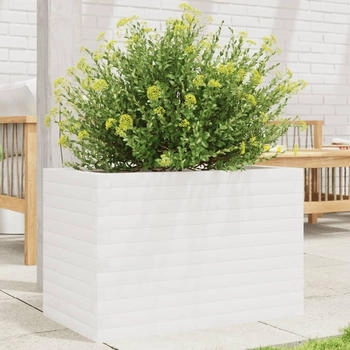 vidaXL Pflanzk&uuml;bel 70 x 40 x 45,5 cm Massivholz Kiefer wei&szlig; (847264)