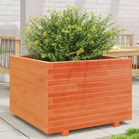 vidaXL Pflanzk&uuml;bel Wachsbraun 70x70x49,5 cm Massivholz Kiefer