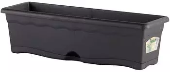Plastiken Planter 40x20 cm with tray and stand
