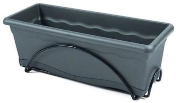 Plastiken Planter 50x20 cm with tray and support