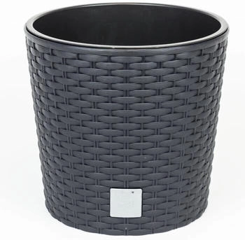 Prosperplast Rato Round plant pot 40 cm anthracite