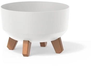 Prosperplast Round Pot Gracia 23.5 cm White