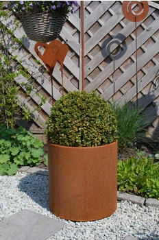 Vivanno New Rondo Cortenstahl 40x40cm Rostbraun