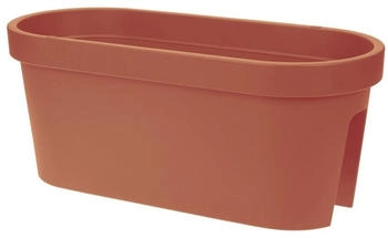 Spetebo Pflanzkasten zum Einh&auml;ngen terracotta (60 x 28 cm)