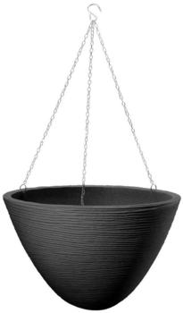 Dehner Kunststoff-Hängeampel San Diego rund dunkelgrau ca. Ø33/H25 cm Dehner Kunststoff-Hängeampel San Diego rund dunkelgrau ca. Ø33/H25 cm