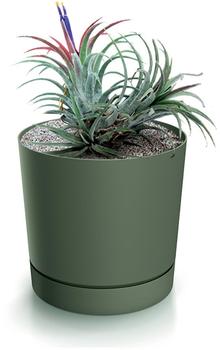 Magubo Blumentopf mit Untersetzer Kompakt 18 cm Durchmesser (Grün 180)