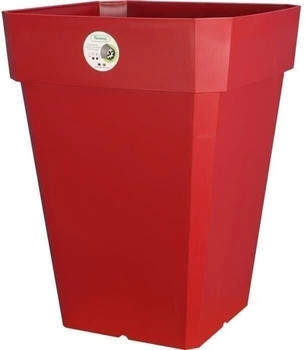 RiViERA Soleilla square flower pot 40 x 40 cm Red
