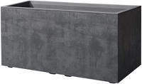 Deroma Pflanzkasten Millenium Kunststoff anthrazit 79 x 39 x 39 cm Blumenkasten