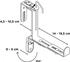 Geli Blumenkastenhalter TYP U Metall 20 x 6,5 cm anthrazit