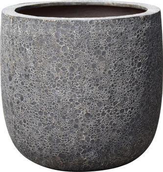 Dehner Polystone-Topf Lava rund schwarz