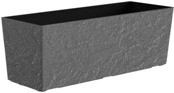 Dehner Kunststoff-Kasten Stone inkl. Bew&auml;sserungssystem rechteckig Grau
