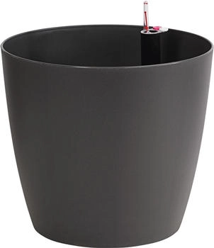 Dehner Mila mit Selbstbew&auml;sserungs-System &Oslash; 30 cm H&ouml;he 26 cm Kunststoff anthrazit