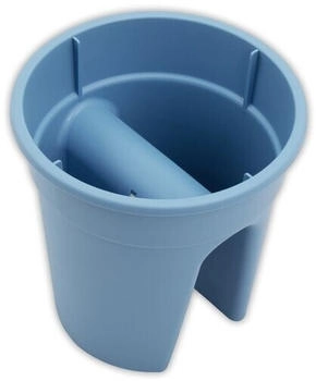 KHW Flowerclip Geländertopf blau rund 3er-Set (81801636)