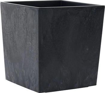 Siena Garden Nizza Stone Blumentopf Beton-Optik schwarz (LA554-71)