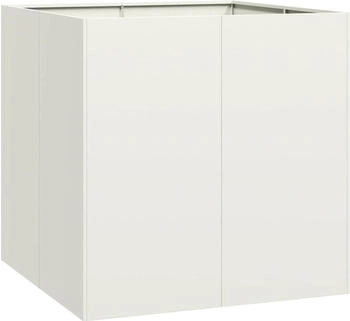 vidaXL Pflanzgef&auml;&szlig; Wei&szlig; Stahl (860781)