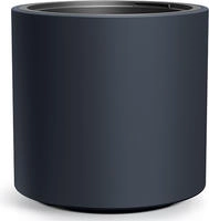 Prosperplast DBHER400-S433, Prosperplast Heos Blumentopf - Anthrazit - ⌀ 39 cm