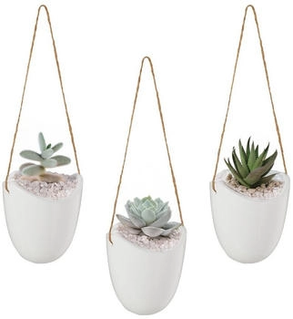 Relaxdays Vase 3x Wandvase (1 x)
