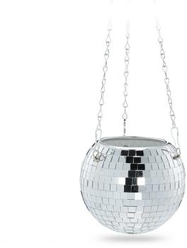 Relaxdays Discokugel-Pflanzentopf (15 cm)